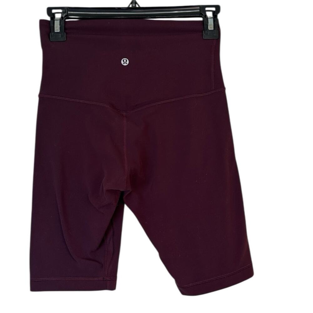Lululemon Align Super High Rise Short 10" Inseam Cassis Wine Color sz 6 - Picture 4 of 8